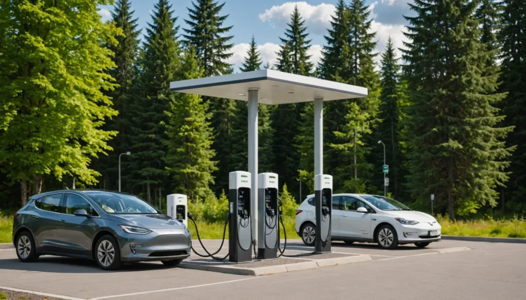 circuit électrique station de recharge