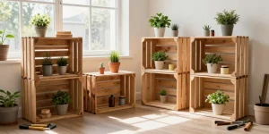recyclage cagette bois